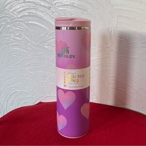 Stanley Valentines 16oz Fliptop Mug Pink Heart Gradient